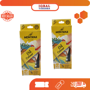 

MONTANA Oil Colour Cat Minyak 12 Warna Smooth Rich Colors