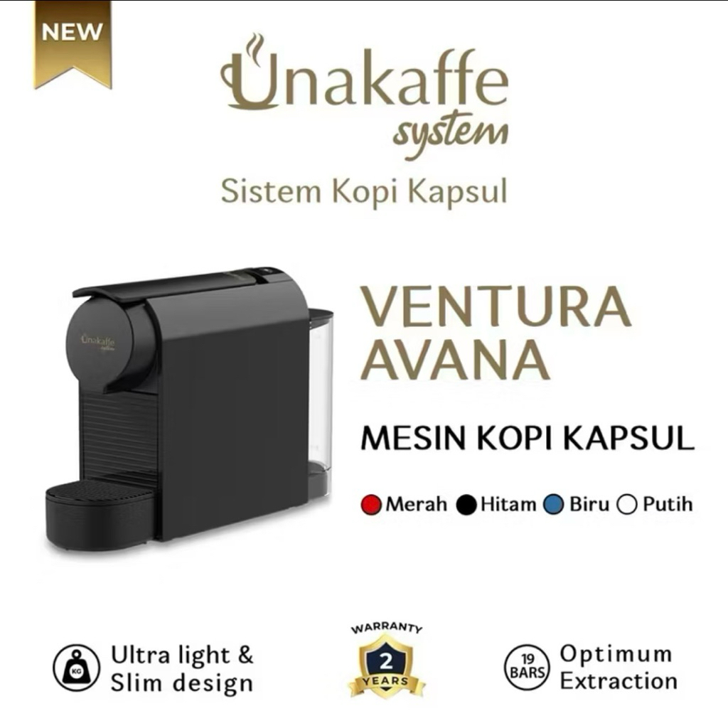 PROMO MESIN KOPI KAPSUL AVANA UNAKAFFE EXCELSO