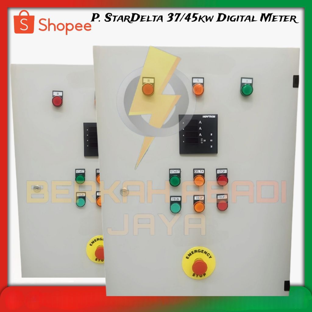 panel star delta 37kw 45kw digital meter