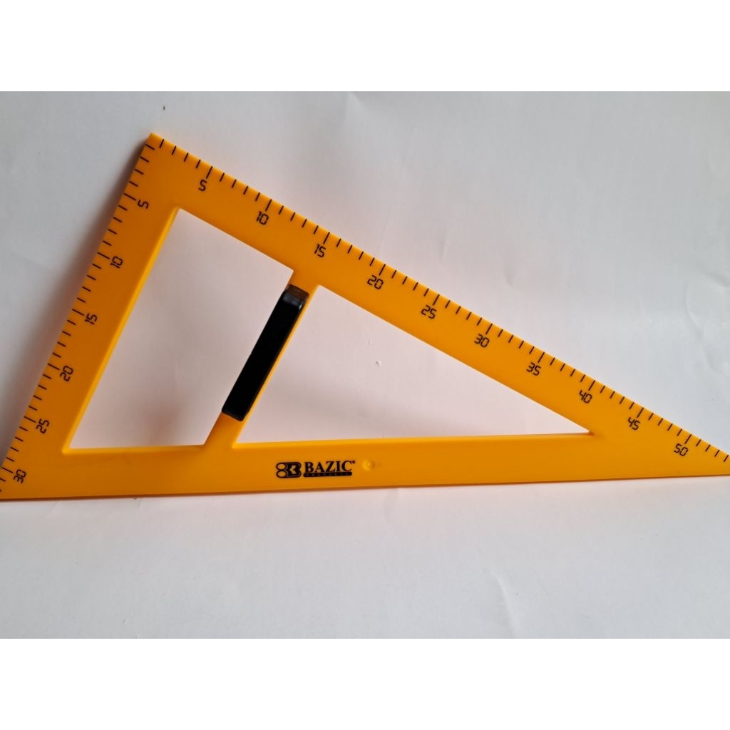 

Bazic penggaris segitiga siku siku besar untuk papan tulis