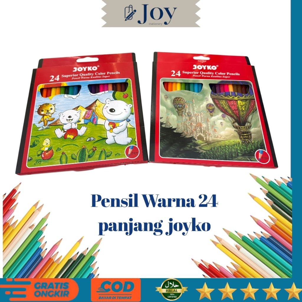 

Pensil Warna Joyko 24 Panjang (1 Pcs)
