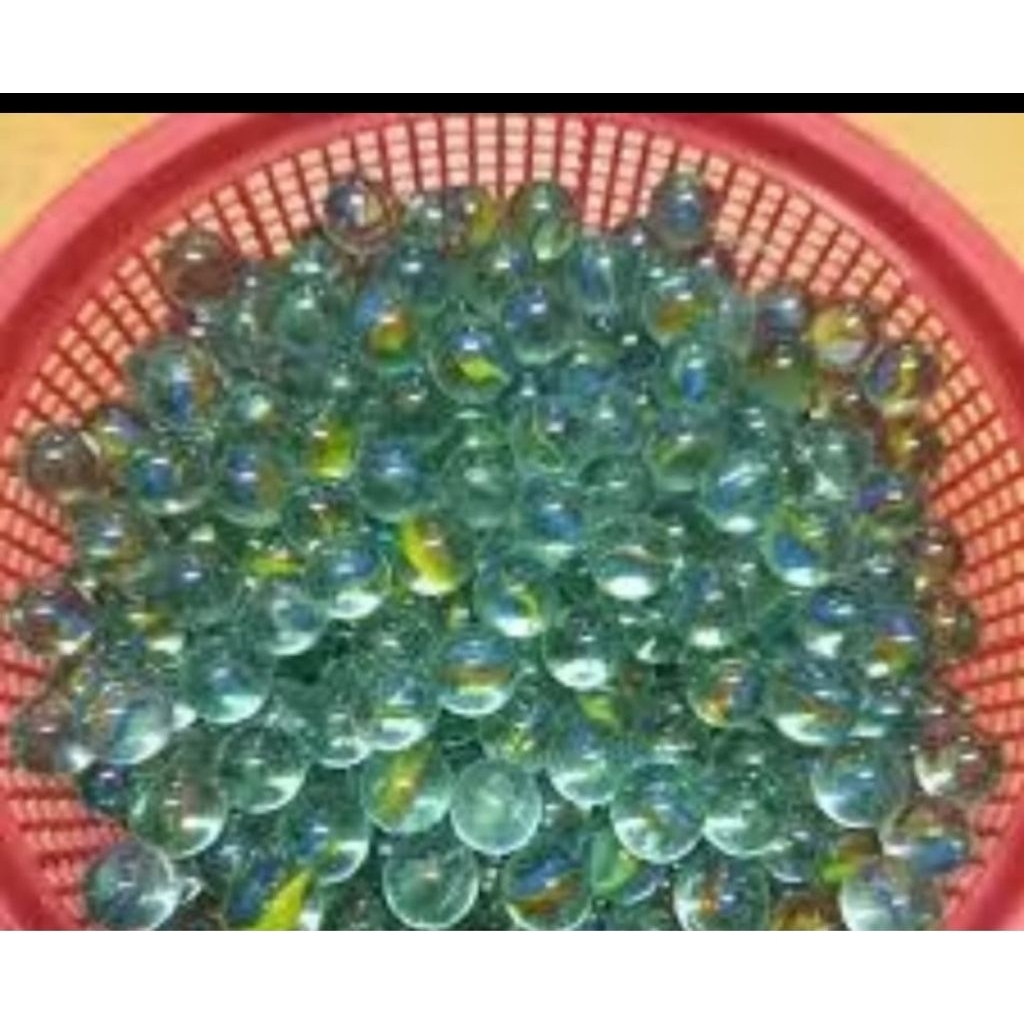 Mainan jadul tradisional gundu/ kelereng polos besar dan kecil 3 pcs