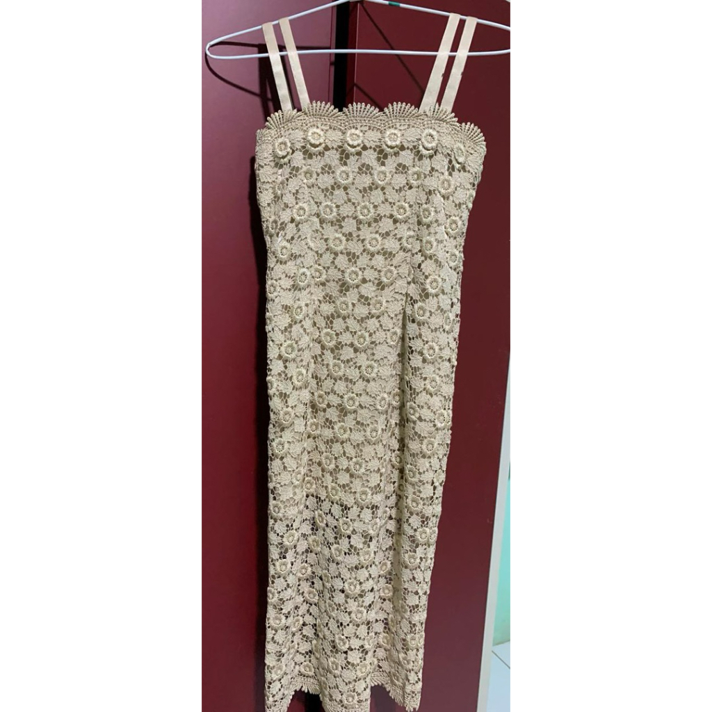 Dress Brokat Size S (Bekas pakai pribadi)