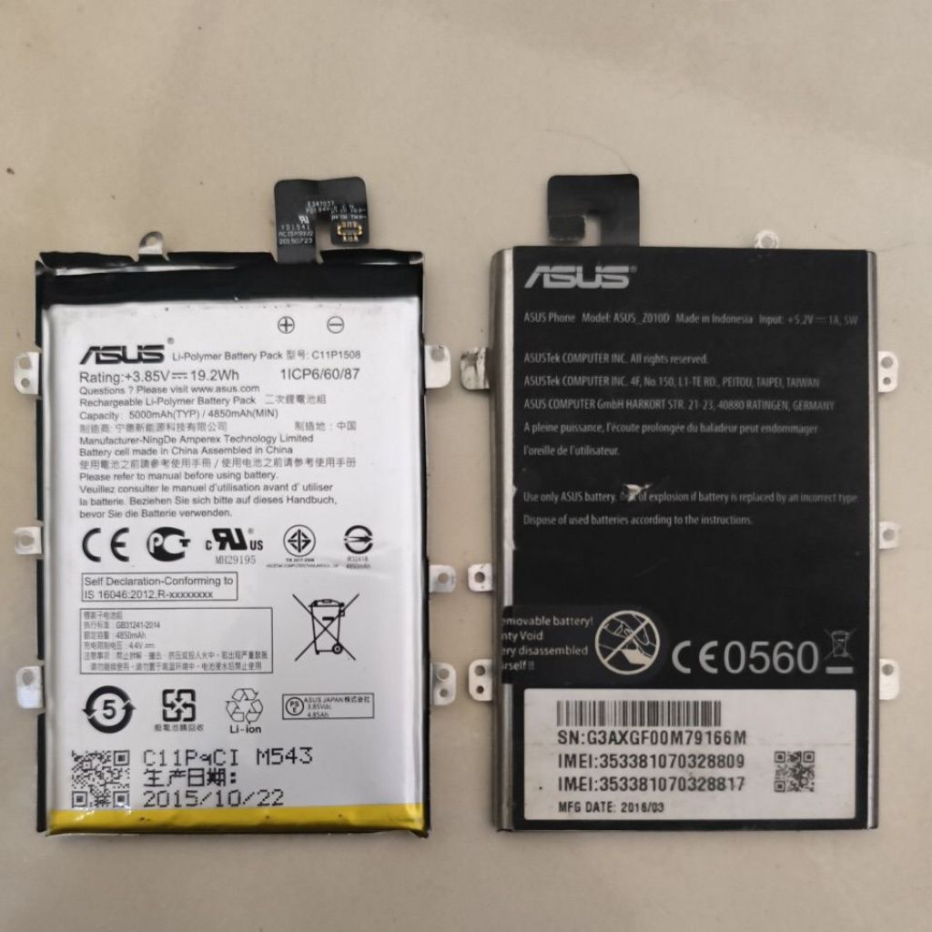 Baterai Asus zenfone Max Z010D Ori