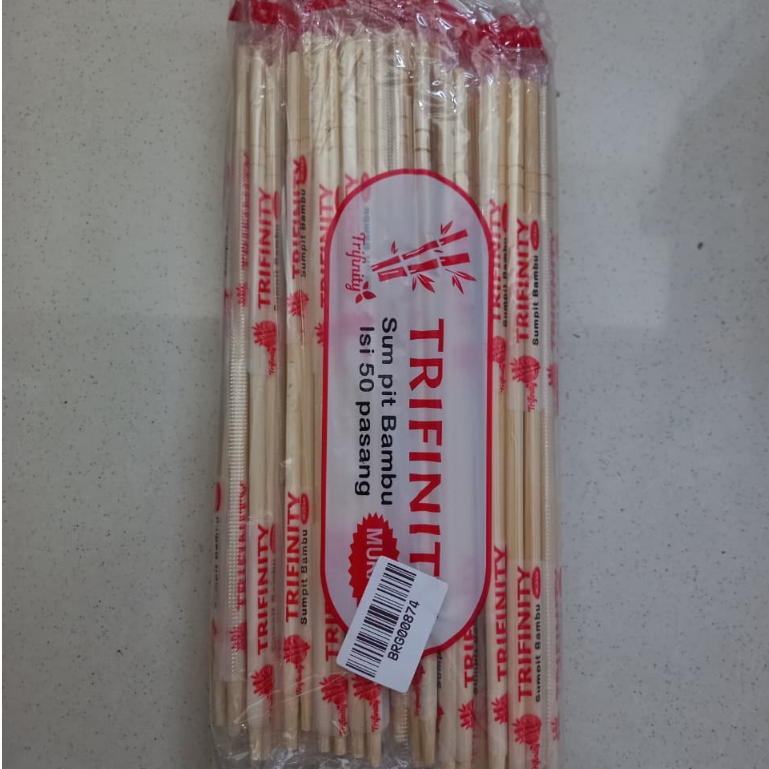 Trifinity Sumpit Bambu isi 50 Pasang/Sumpit bambu Ninja/ bamboo Chopstick