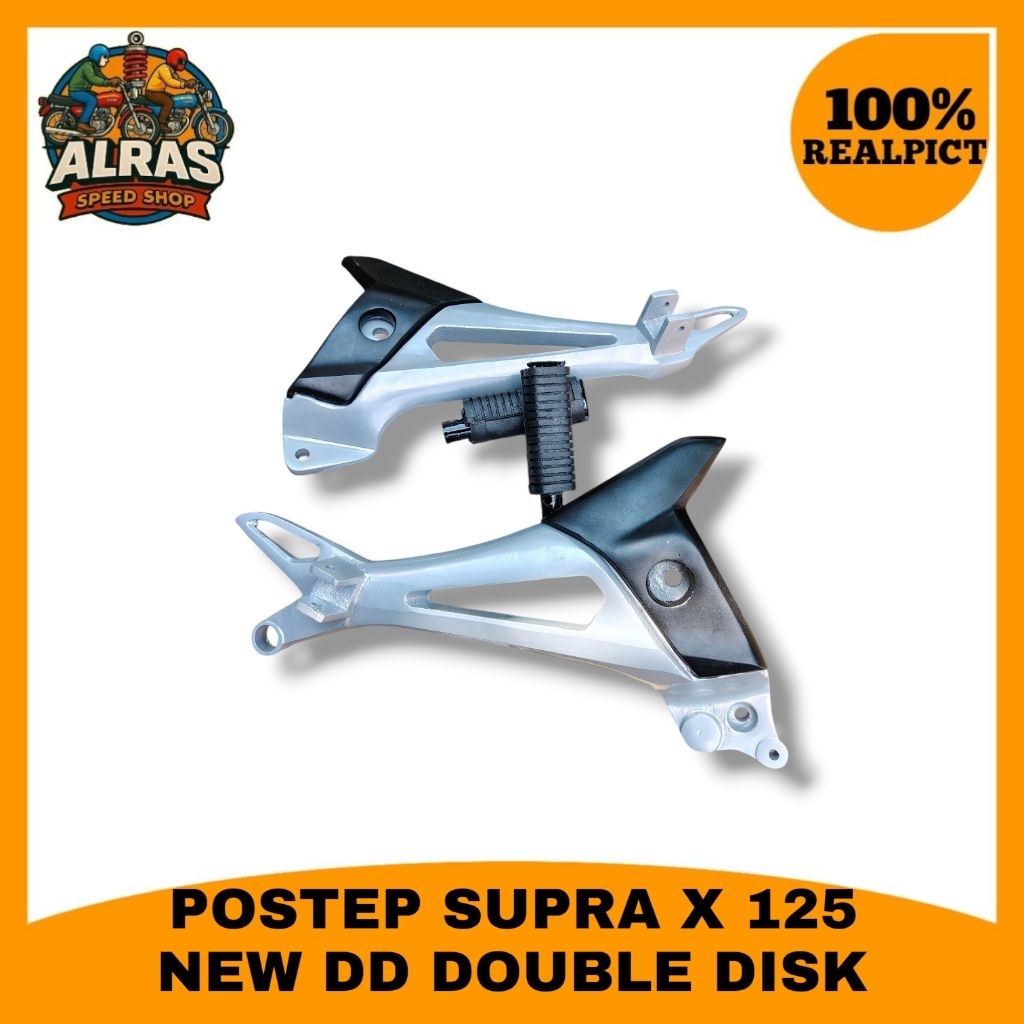FOOTSTEP BOSTEP POSTEP SUPRA X 125 DD NEW SUPRA DOUBLE DISK CAKRAM STANDART