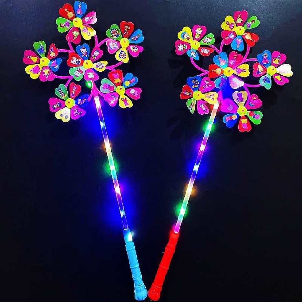 Mainan Kipas Kincir Angin Lampu Kelap Kelip