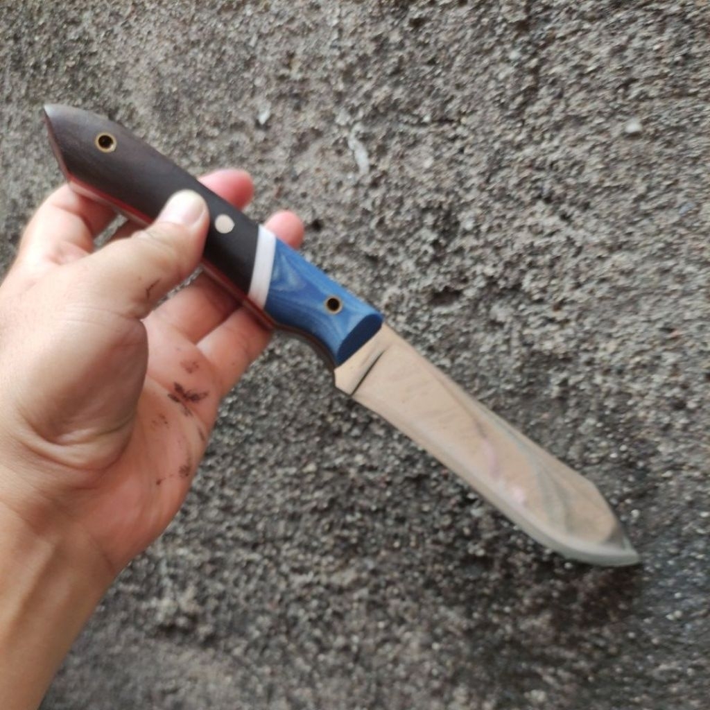Pisau Survival Nesmuk Baja Bohler K110 PB 16 cm + sarung kulit