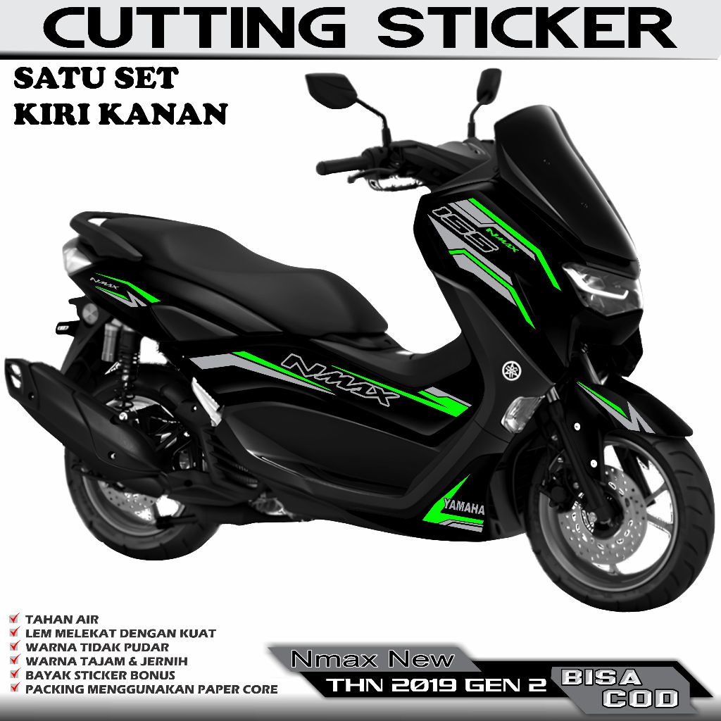 STICKER VARIASI CUTTING MOTOR YAMAHA NMAX NEW 2019 STICKER CUTTING MOTIF KEREN MURAH
