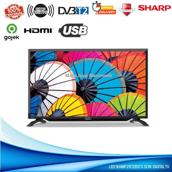 SHARP LED TV 32 INCH 2TC32HD1500I USB Movie HDMI DIGITAL TV