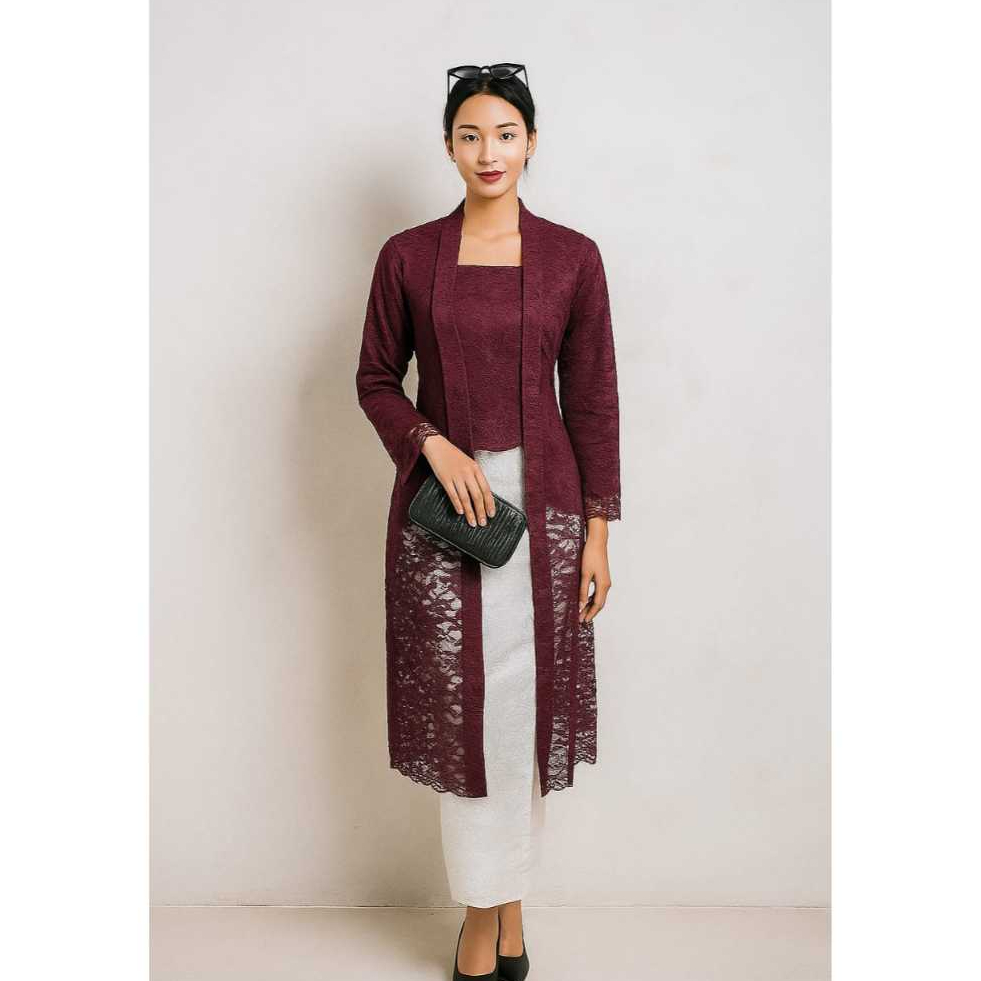 Kebaya Kutu Baru / Kebaya Tunik / Tunik Brokat Premium / Kebaya Modern / Dress Kutu baru