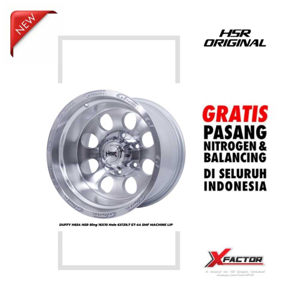 VELG MOBIL R16 HSR DUFFY HSR R16X10 H 6X139,7 ET-44 SDMFL