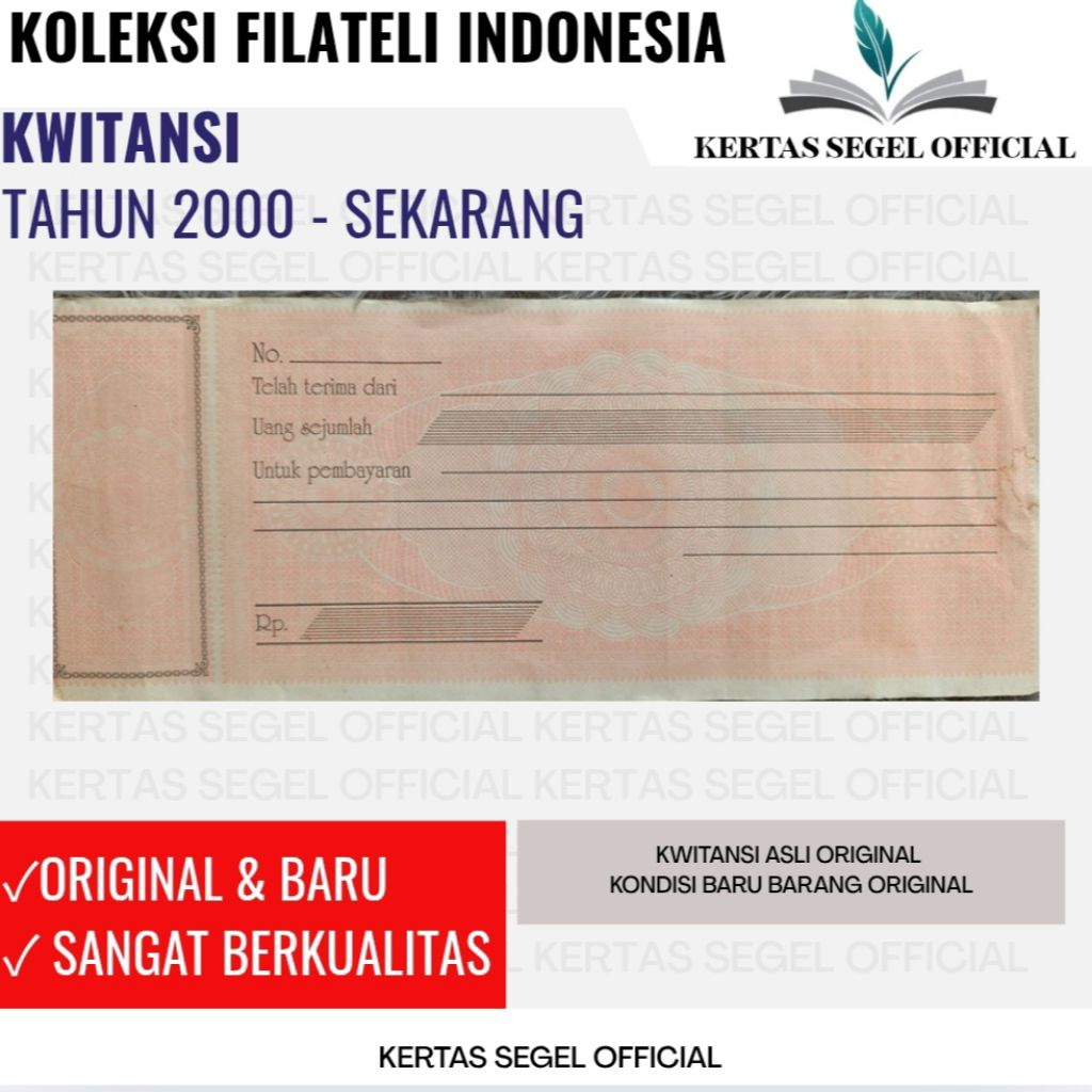 KWITANSI LAMA KUSAM TAHUN 2000 - 2021 NEW