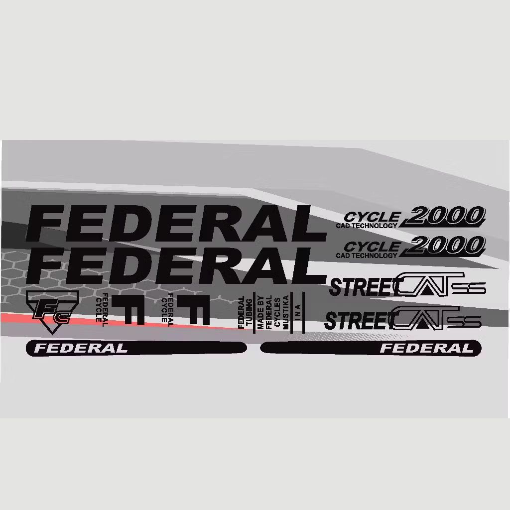 Sticker cutting sepeda FEDERAL FC 2000 STREET CAT