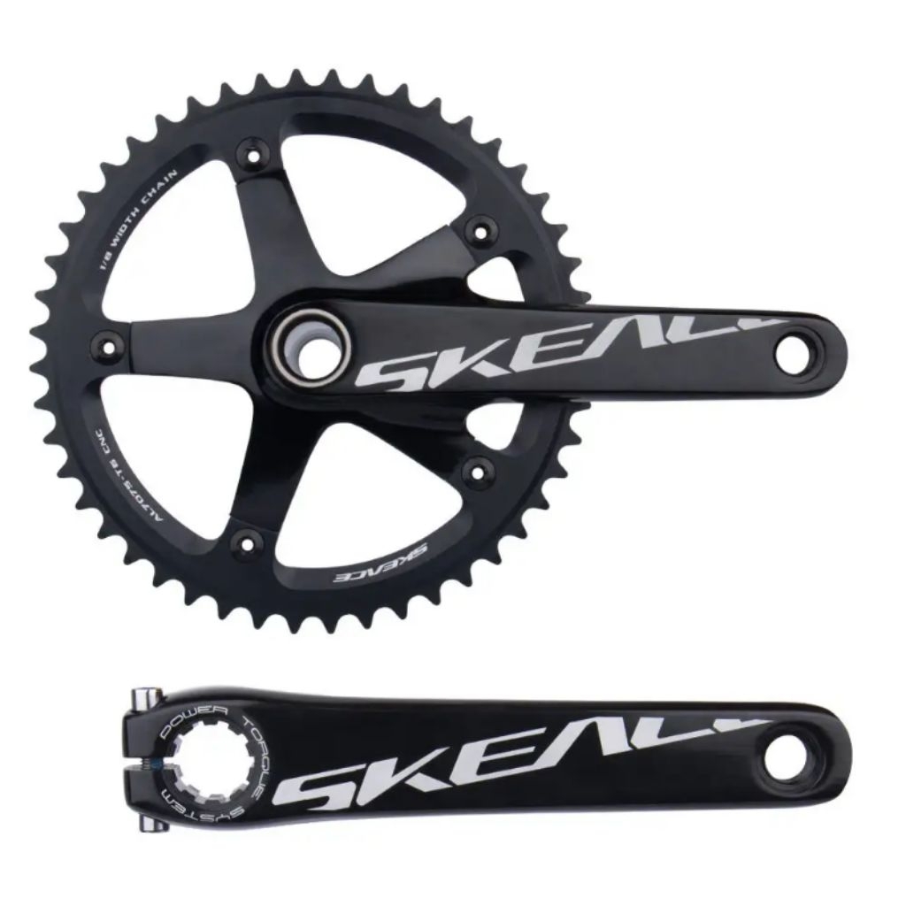 Crankset Skeace Hollowtech 2 / BCD 144 Chainring 48T / Material Full Alloy Barang Original kondisi N
