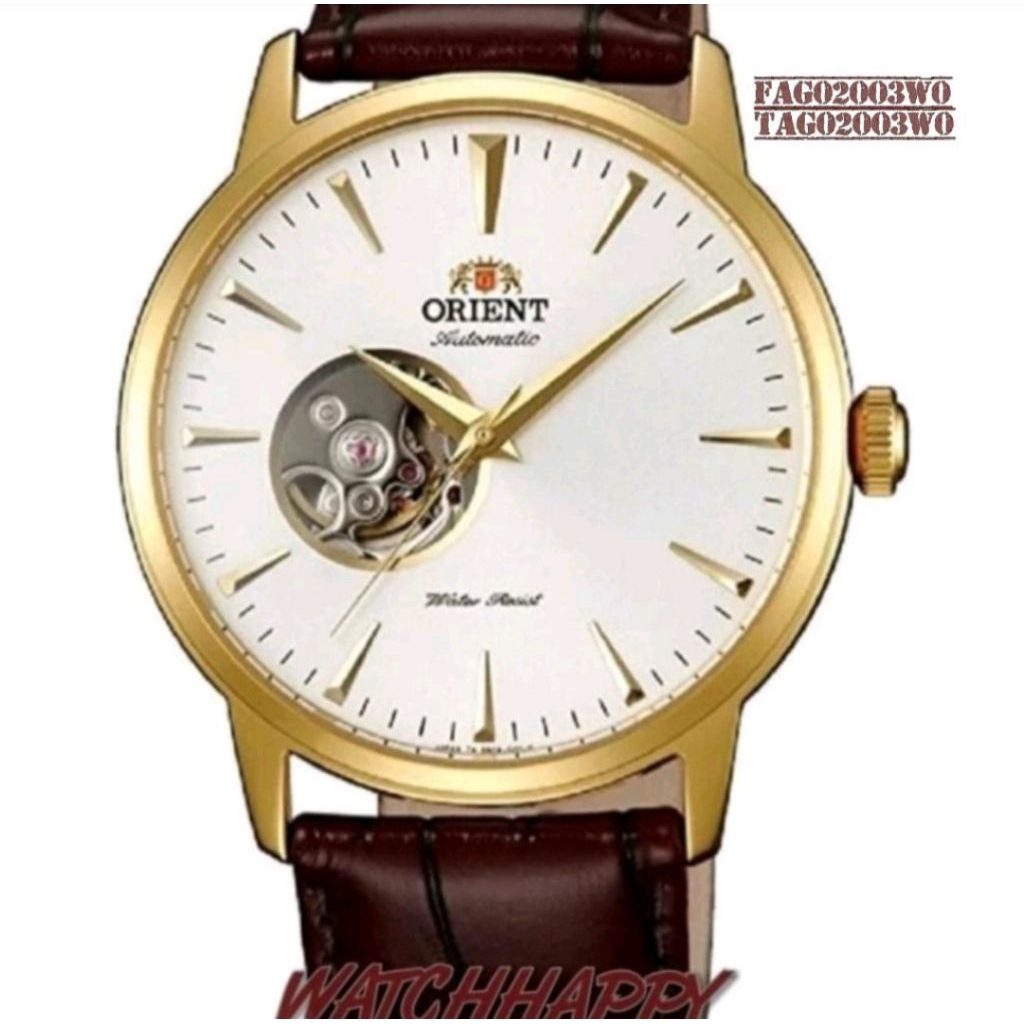 Jam Tgn Pria ORIENT ORIGINAL FAG02003W0 Open Heart GARANSI FAG02003W