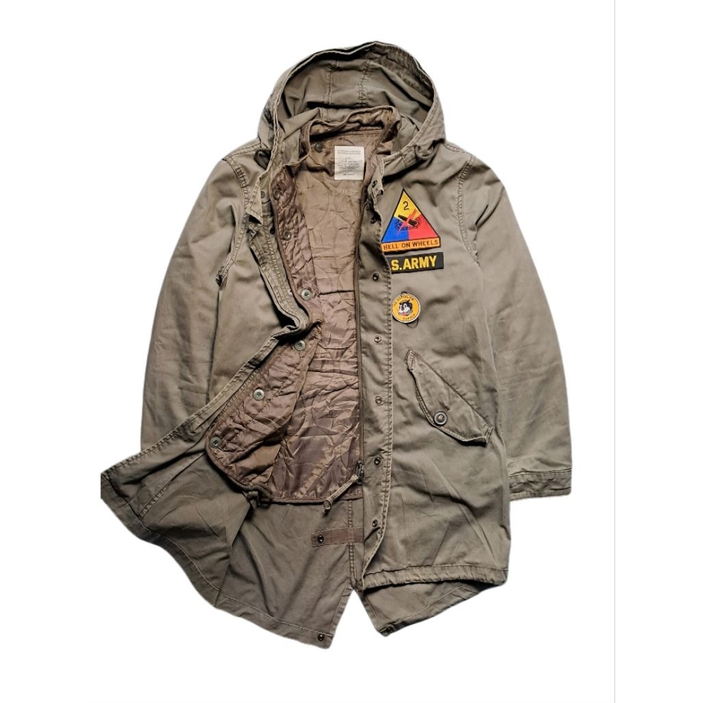 field military jacket fishtail parka is army 2nd armored division ww2 tanker