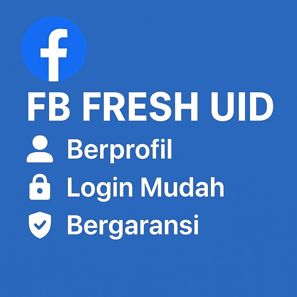 Akun FB UID Fresh | Ready Pakai | Aman & Terpercaya