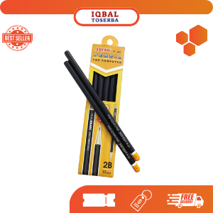 

[PACK] Pensil Komputer Gambar Kayu 2B Joyko P-91 1 Pak Isi 12 Drawing Pencil Murah