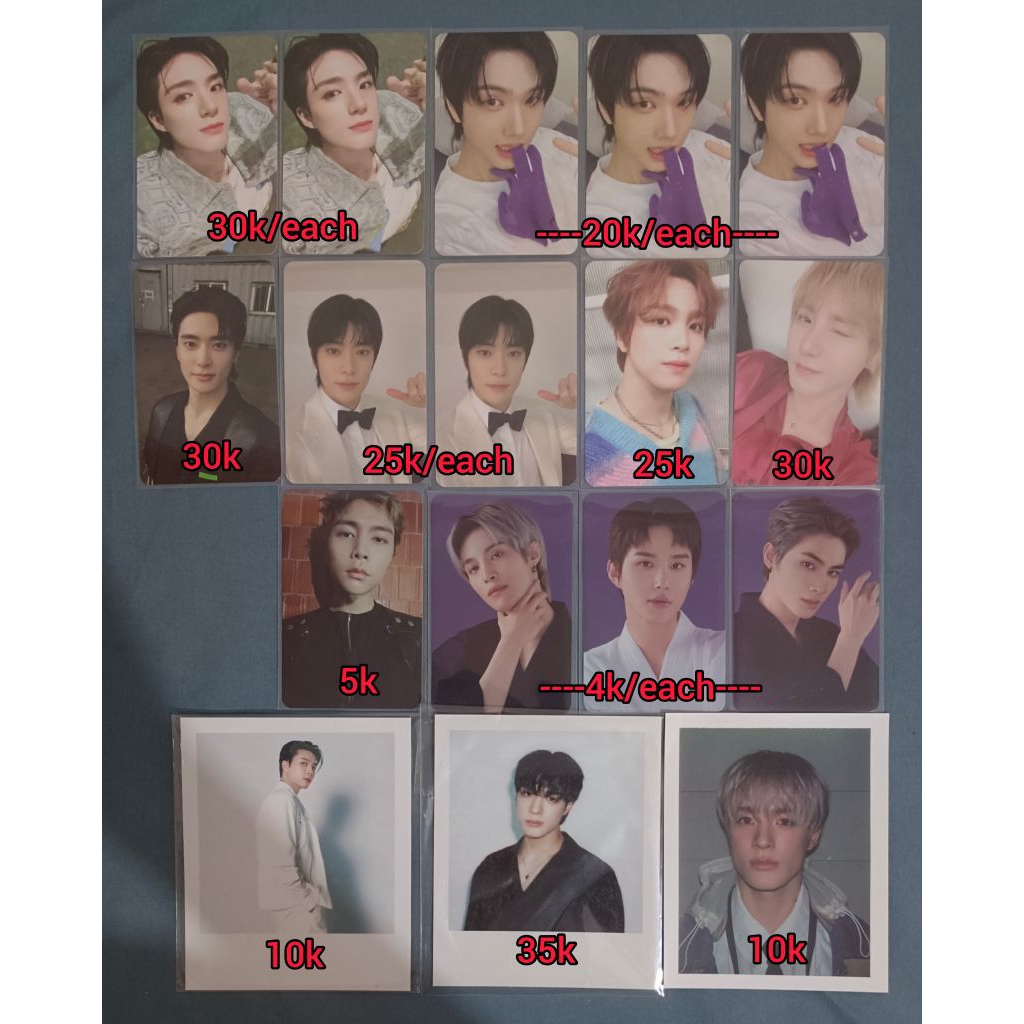 Photocard Polaroid NCT Dream NCT 127 WayV - Jeno Jisung Jaehyun Haechan Renjun Johnny Yangyang Jungw
