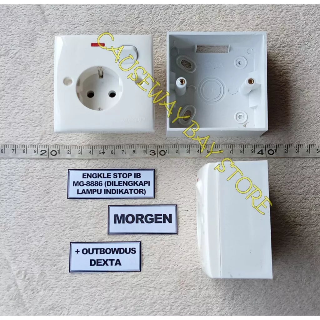 Engkle Stop Arde + LAMPU INDIKATOR MORGEN MG-8886 + OUTBOWDUS PUTIH