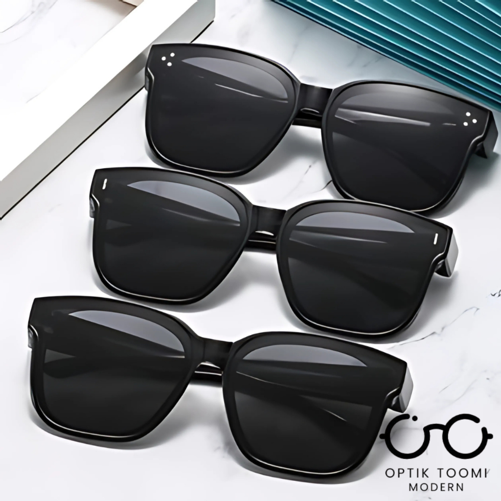 TOOMI Kacamata Hitam Korea Unisex Pria Wanita Kacamata Gaya Keren