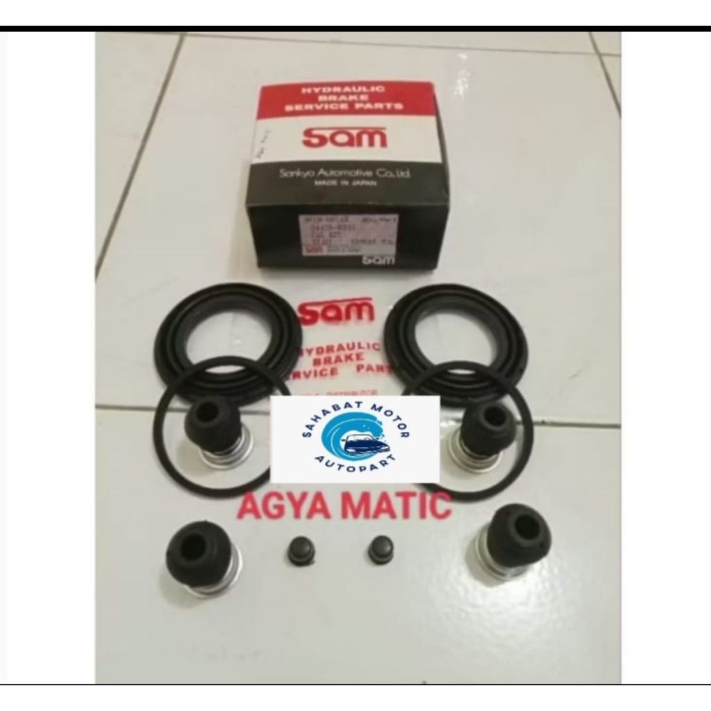 CALIPER KIT KARET SEAL REM CAKRAM DEPAN DAIHATSU GRANDMAX ORIGINAL MERK SAM. HARGA SATUAN