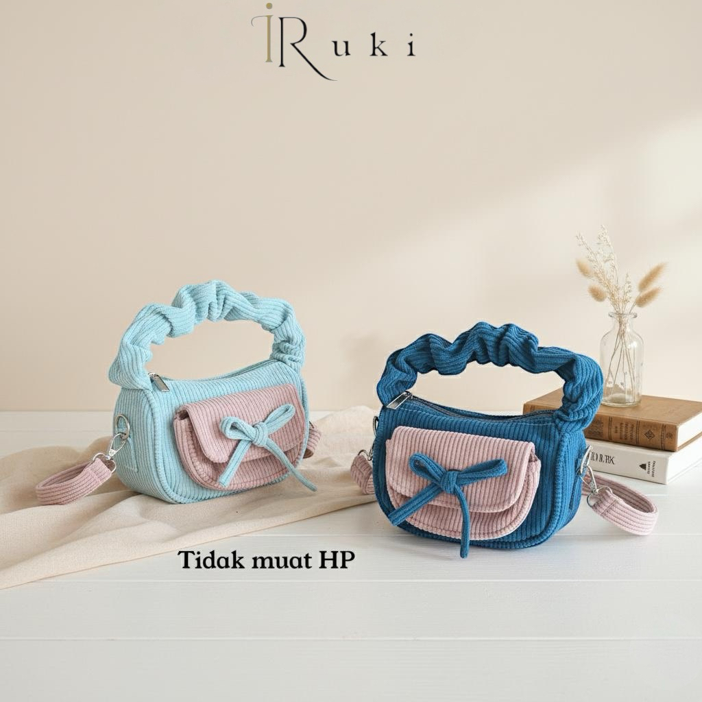 Tas Selempang Mini WAIMI / Miniatur Tas Corduroy / Tas Selempang Corduroy Terbaru