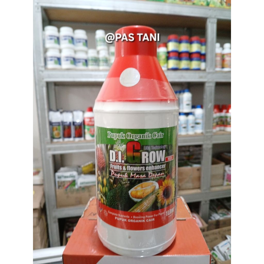 Pupuk Organik Cair D.I.GROW RED (Merah) isi 1LT