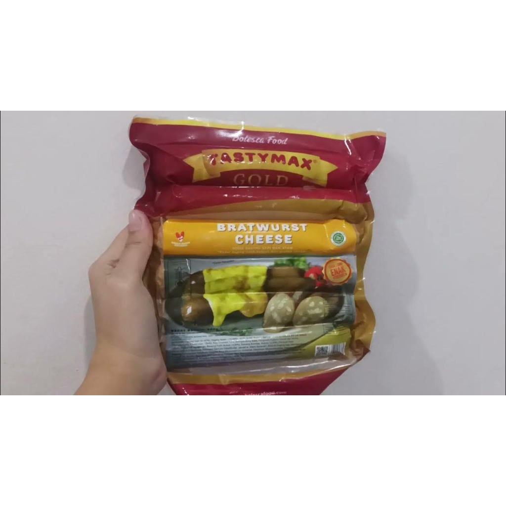 

Sosis Tastymax Gold Bratwurst Cheese / Sosis Keju 500 gram