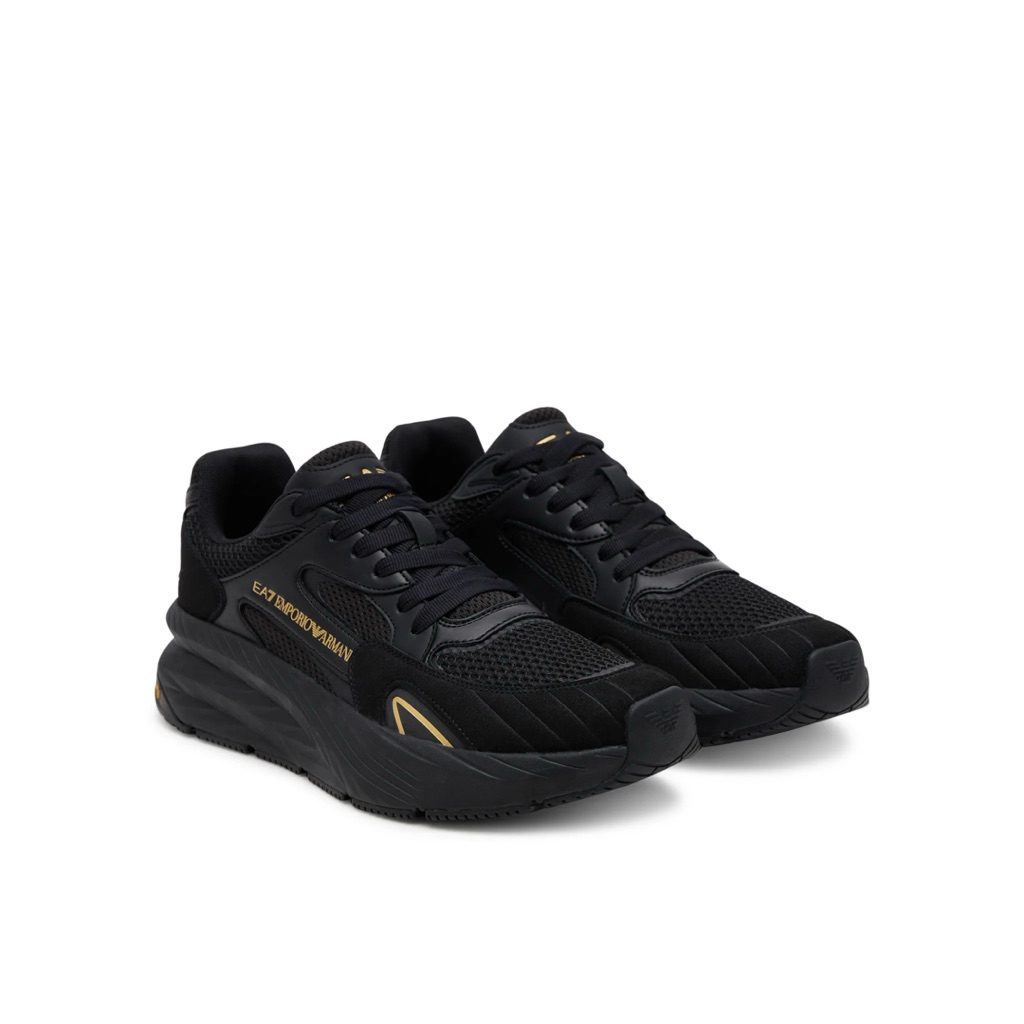 SNEAKERS PRIA - EA’7 ARMANI EMPORIO LIFESTYLE EVOLUTION BLACK ORIGINAL AUTHENTIC