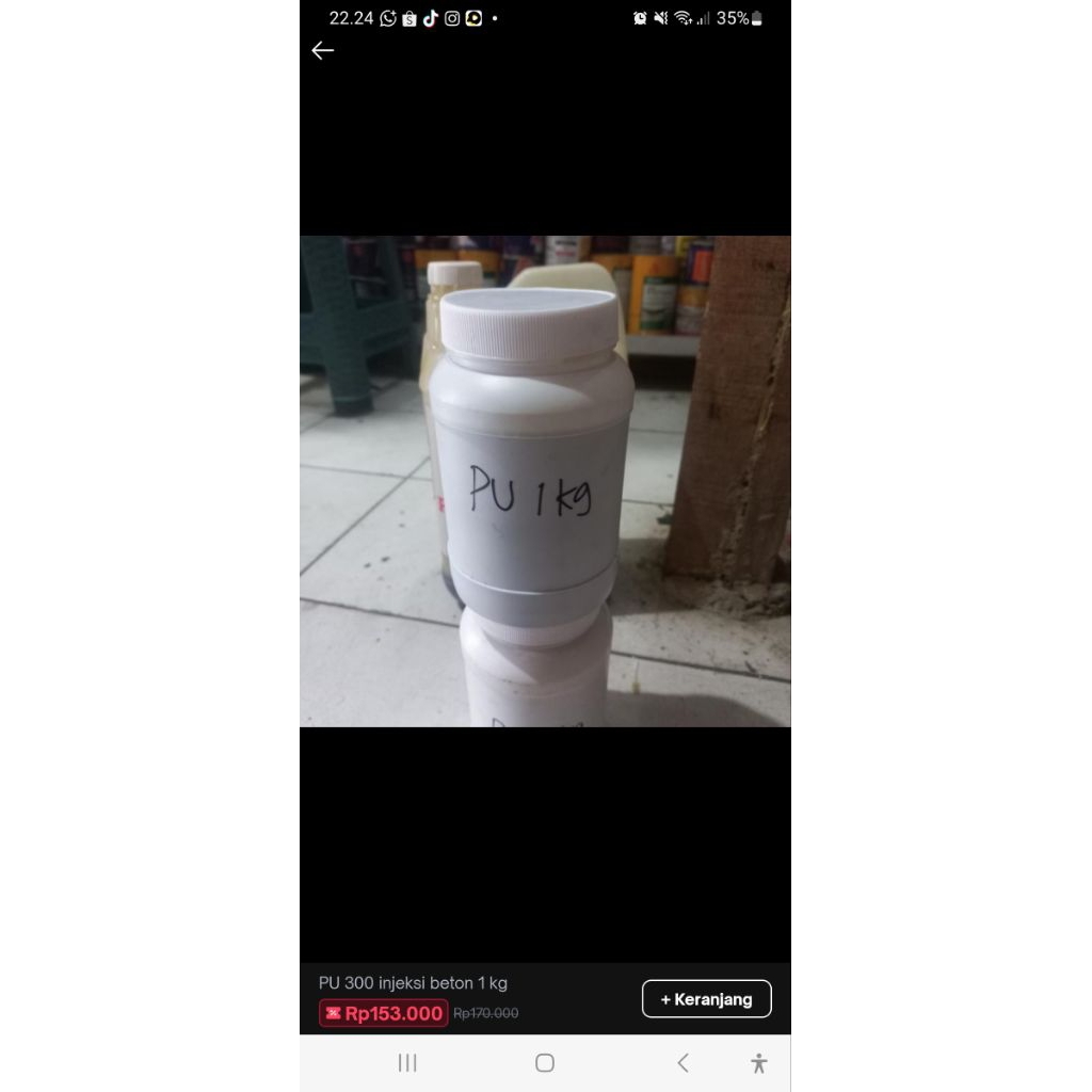 pu 300 injeksi pu 1 komponen 1kg