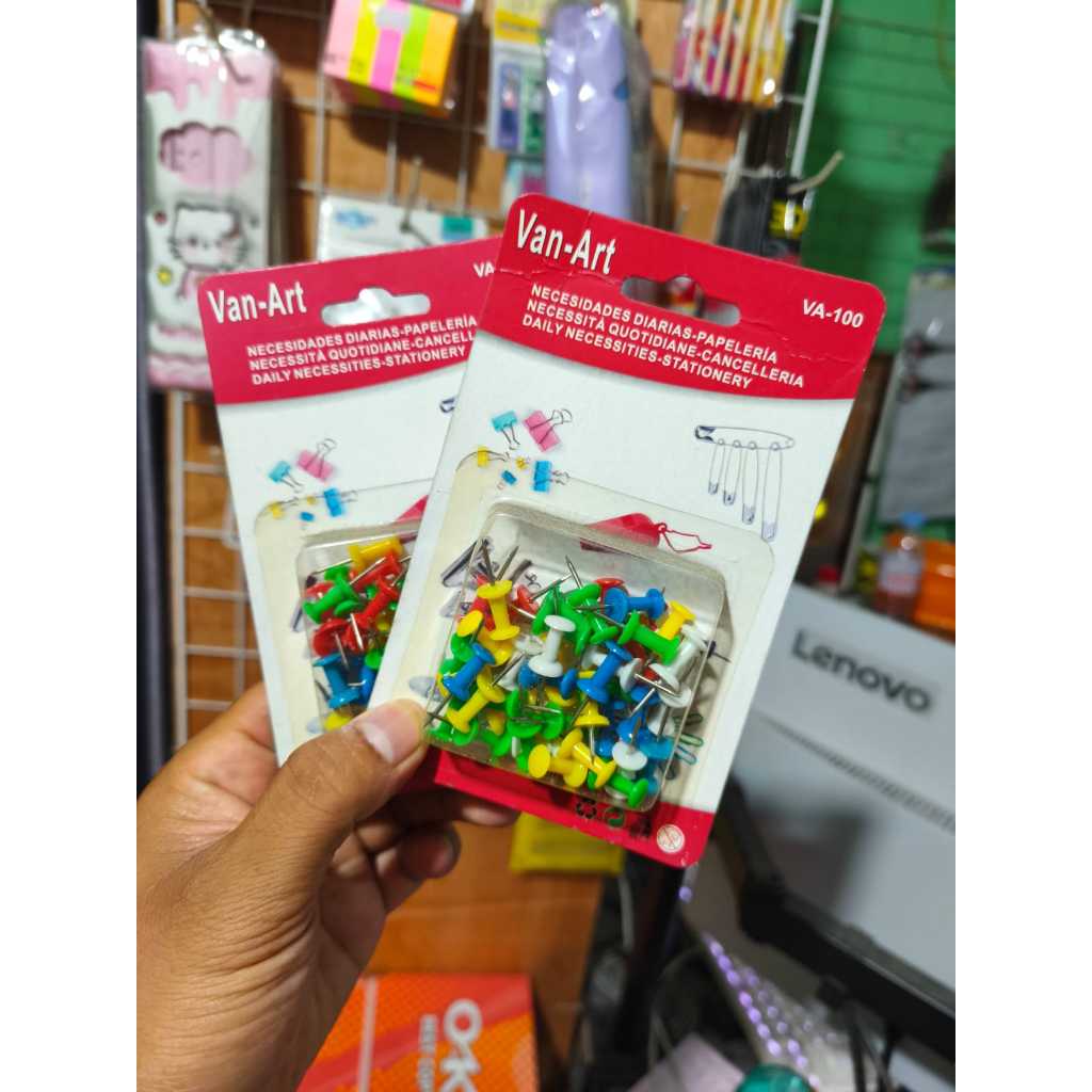 

PAKU PIN VAN-ART WARNA WARNI GROSIR MURAH / PAKU TINDIK WARNA WARNI