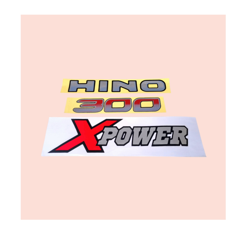 stiker hino 300 xpower / stiker hino dutro xpower / stiker hino 300