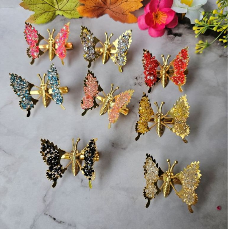 JEPIT JADUL KUPU KUPU KLIP BERGERAK 4CM PER UNIK ANAK DEWASA JEPITAN BEBEK BUAYA KUPUKUPU GERAK