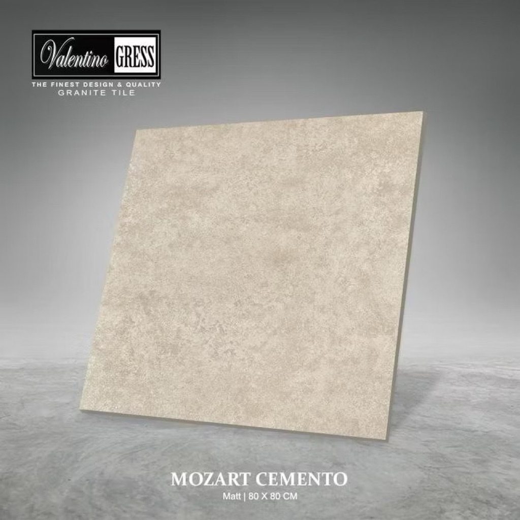 Granit 80x80 Valentino Gress Mozart Cemento | Matt