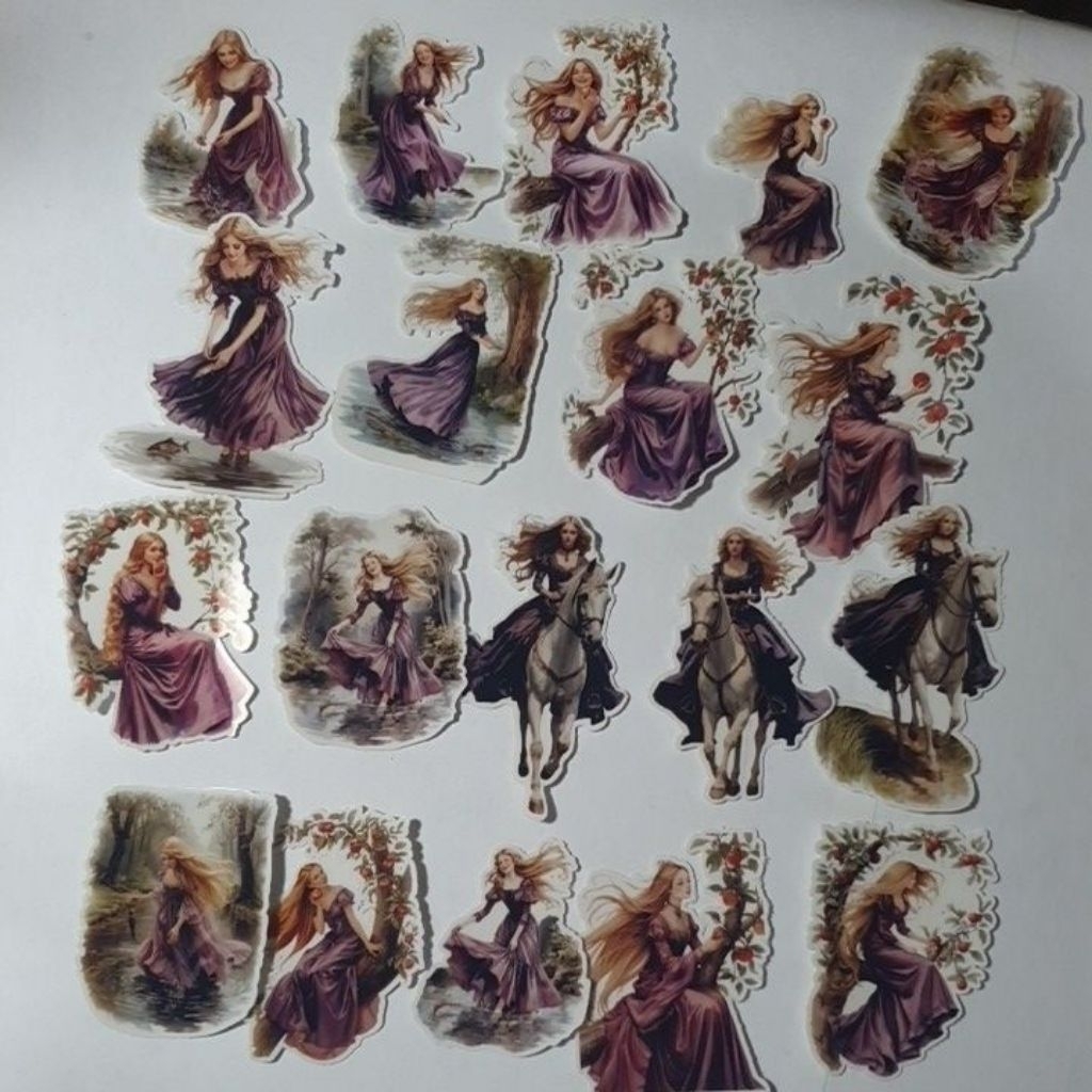 

ARTDOESWORK Medieval set 4 sticker gloss transparant