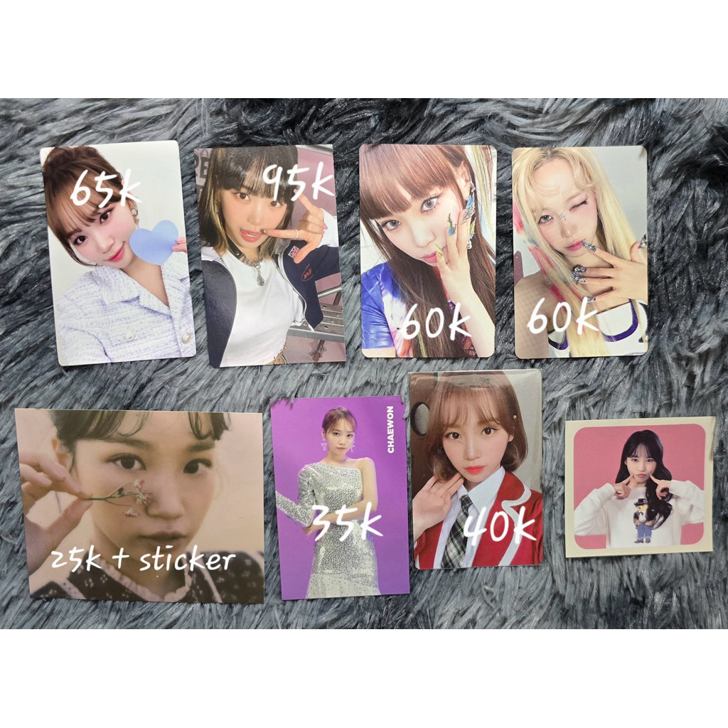 Official Photocard Chaewon LE SSERAFIM IZ*ONE - IZONE PC Album Kpop Korea - Kim Chaewon Lesserafim