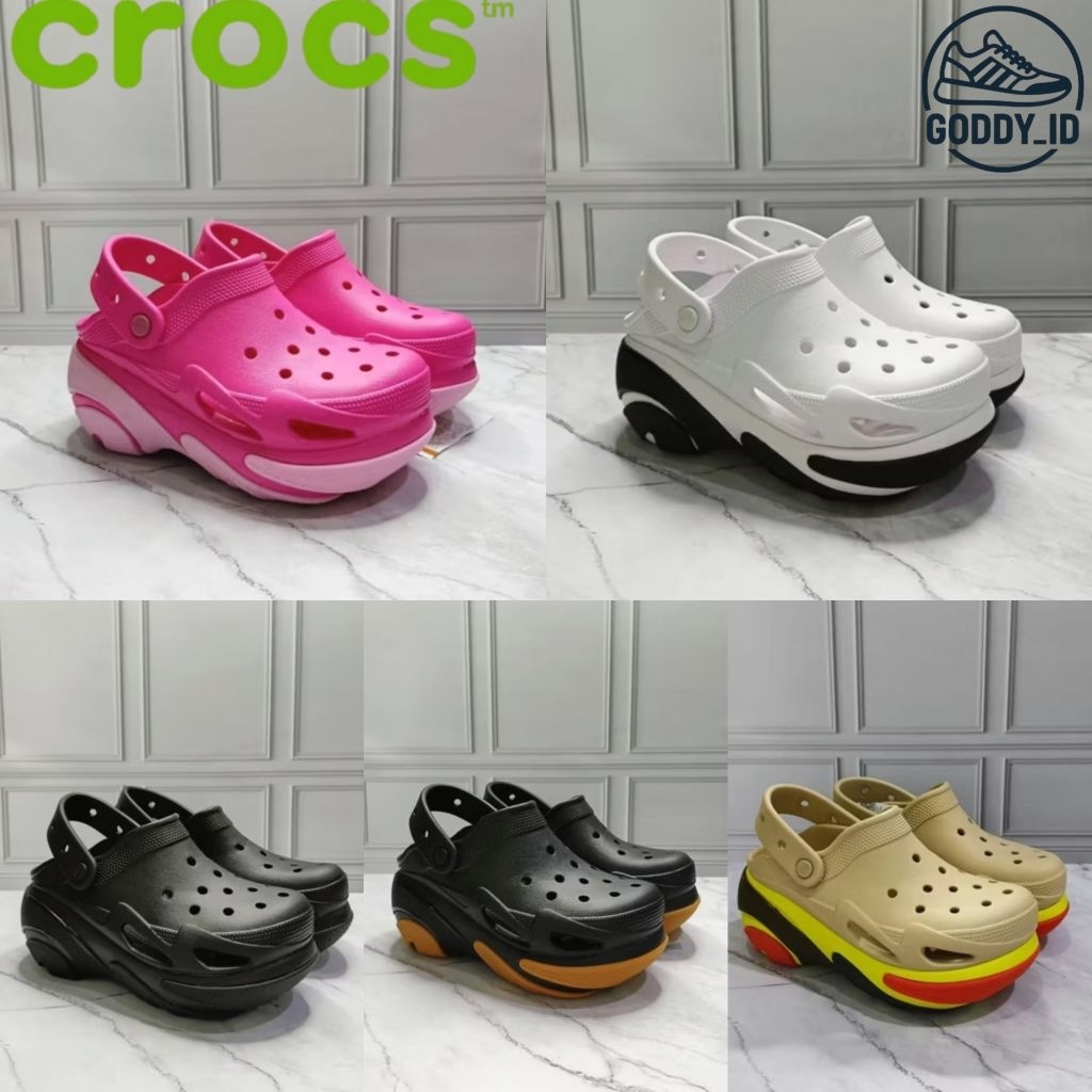 SANDAL CROCS BUBBLE CRUSH CLOG - CROCS BUBBLE - SANDAL CROCS PRIA/WANITA