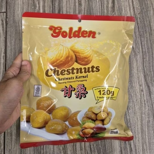 Golden Chestnuts Kernel Kacang panggang 120gr