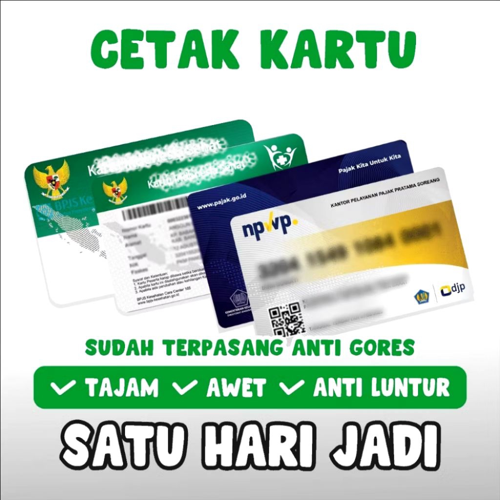 

CETAK ID CARD std A T M / CETAK IDCARD / MEMBER CARD / KARTU PEGAWAI / KARTU PELAJAR