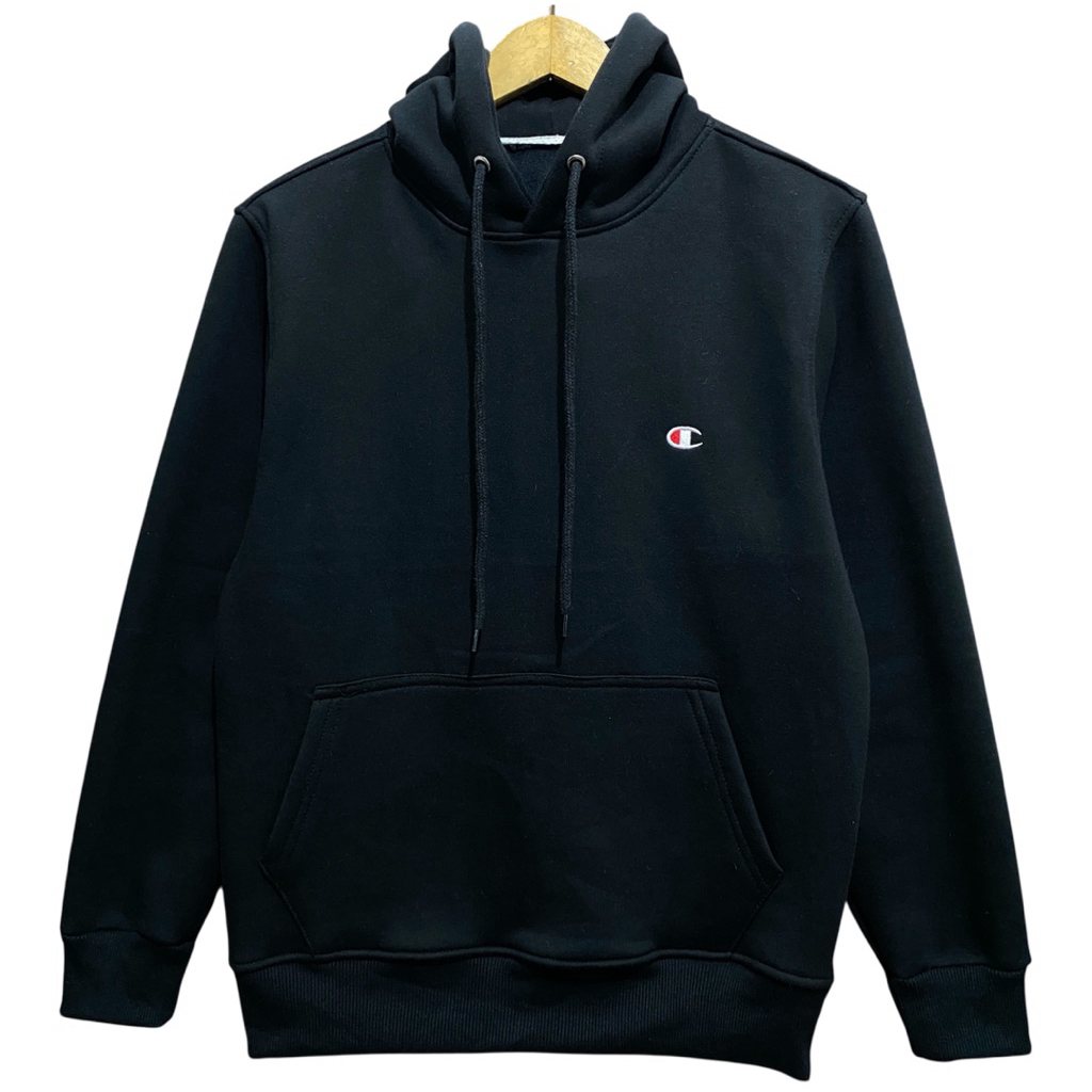 CHAMPION HOODIE BLACK - FLEECE 300GSM
