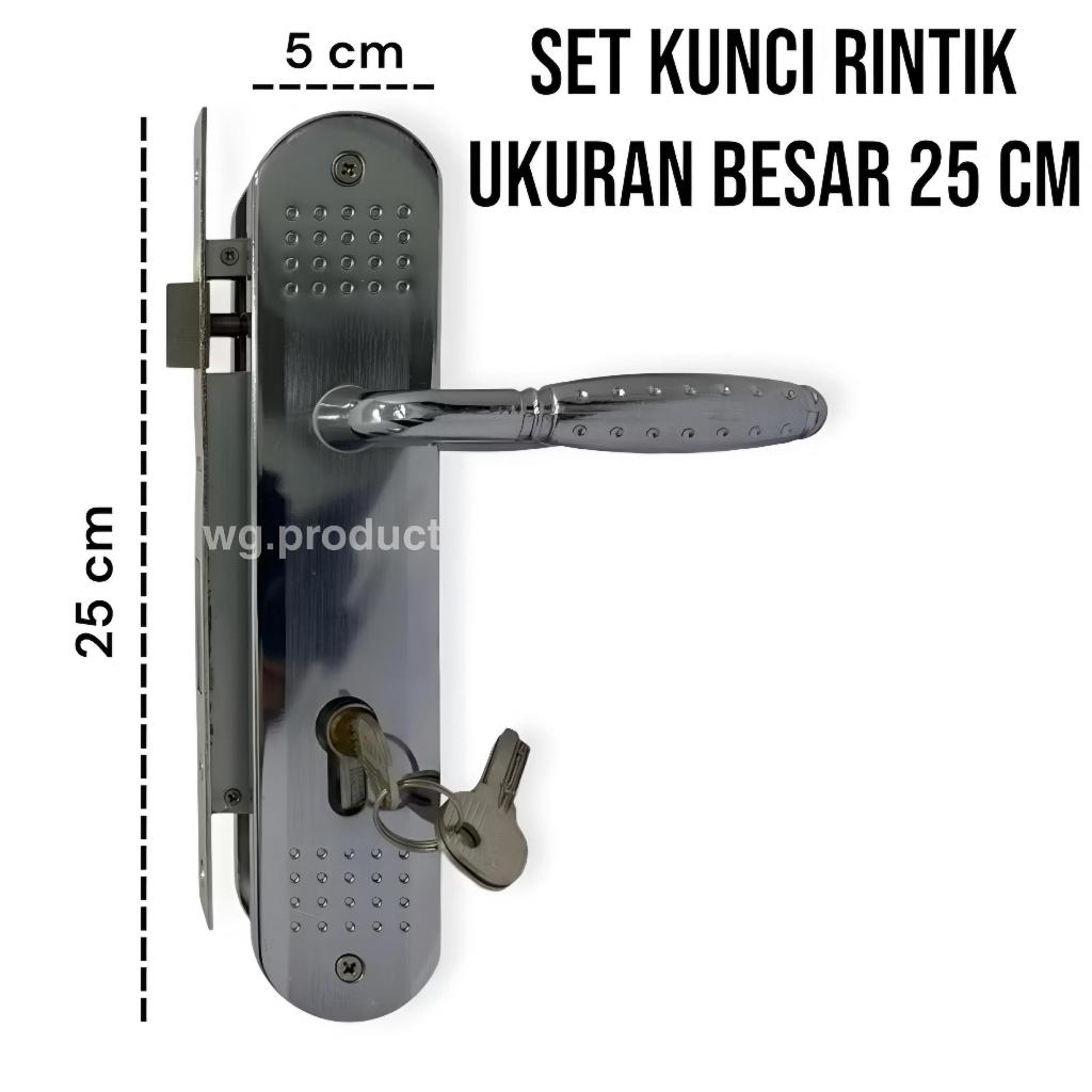 Set Kunci Wanly Rintik SN Ukuran Besar 25 cm / Gagang Kunci Engkolan Pintu