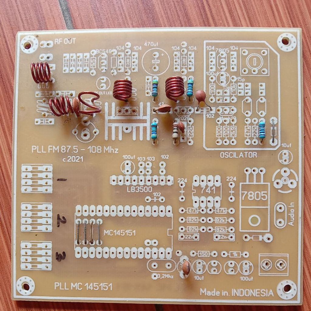 PCB PLL MC 145151 bekas