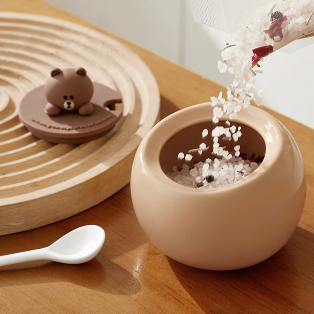 TEMPAT BUMBU DAPUR BROWN LINE FRIENDS KOREAN KITCHENWARE UNIK LUCU KOREAN TABLEWARE