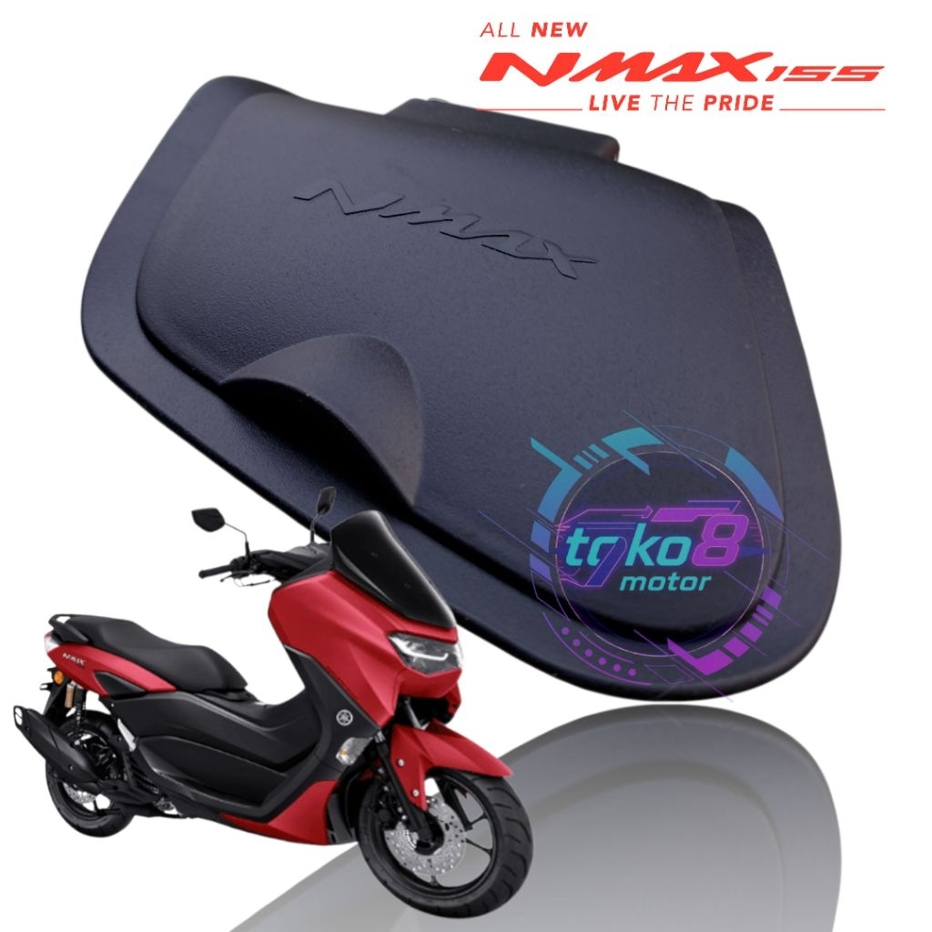 Tutup Laci all New Nmax 2020 2021 2022 2023 HITAM LOGO NMAX