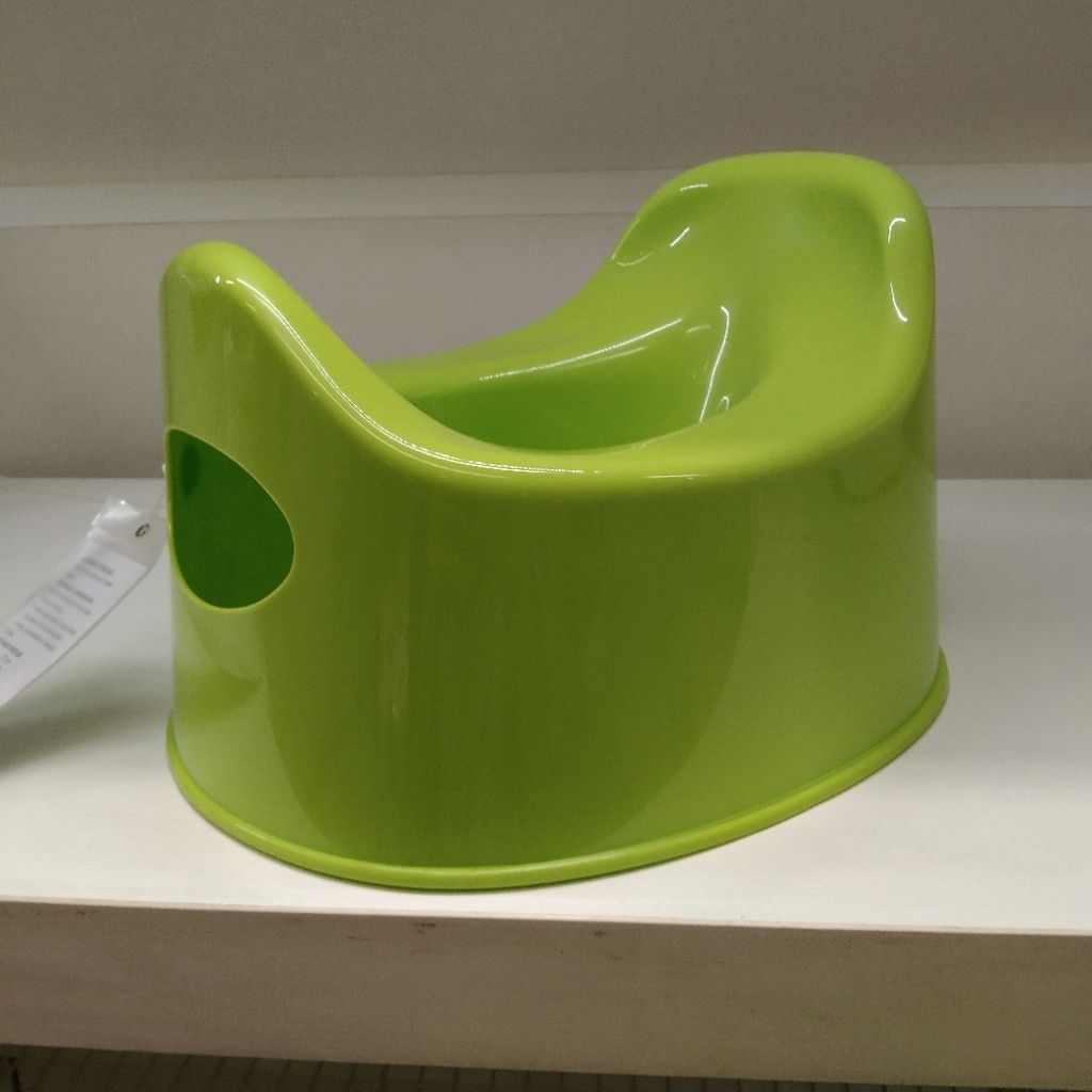 Pispot anak potty training portable hijau plastik tebal closet duduk