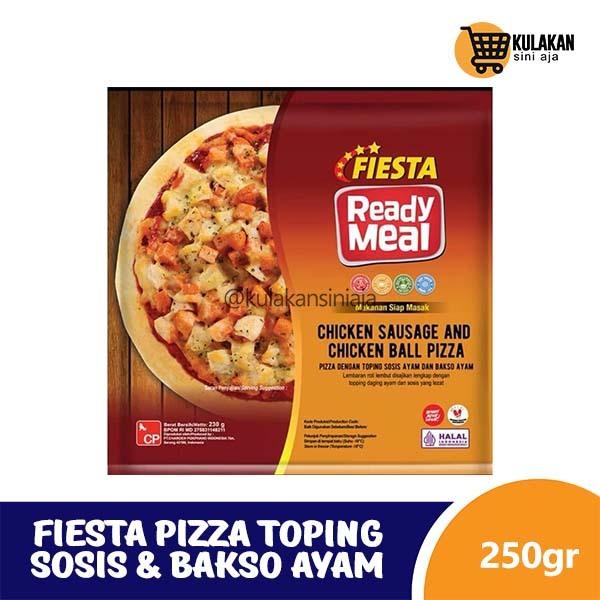 

FIESTA Pizza Toping Sosis & Bakso Ayam Ready Meal 230 Gram Kulakan