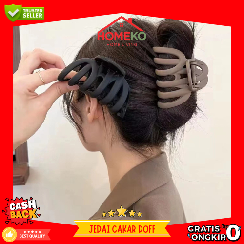 HK Jedai Rambut Cakar Jumbo / Jepit Rambut Cakar Jumbo 9 CM / Jedai Rambut Jumbo 12 Cakar Doff