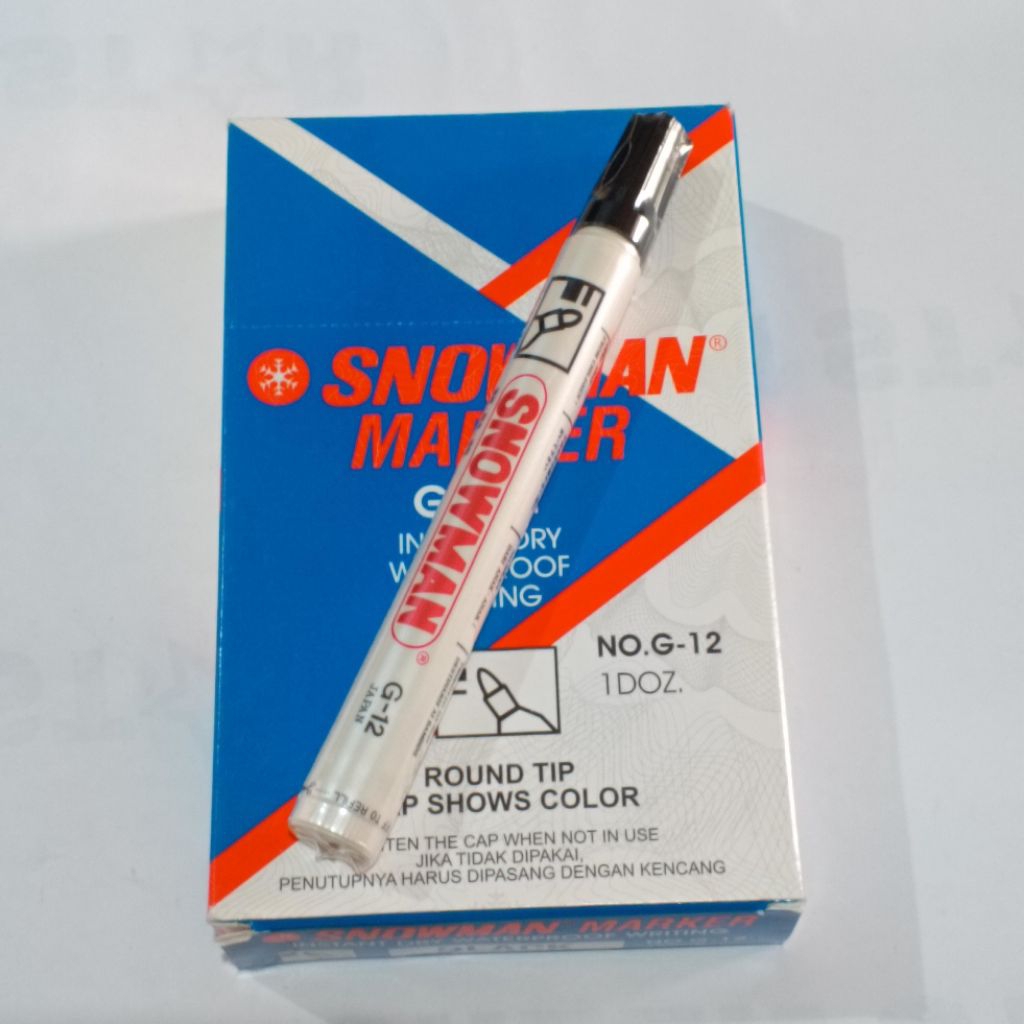 Spidol Snowman Permanen Marker Permanen